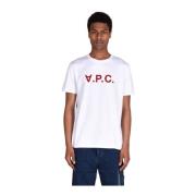 A.p.c. Bomull T-Shirts White, Herr