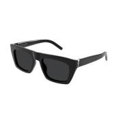 Saint Laurent Svarta solglasögon med svarta linser Black, Unisex