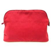 Hermès Vintage Pre-owned Canvas kuvertvskor Red, Dam