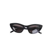 Yves Saint Laurent Vintage Pre-owned Plast solglasgon Black, Dam