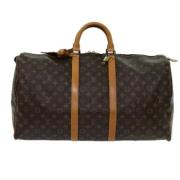 Louis Vuitton Vintage Pre-owned Canvas handvskor Brown, Dam