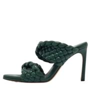 Bottega Veneta Vintage Pre-owned Tyg sandaler Green, Dam