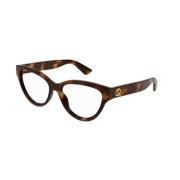 Gucci Stiliga Havana Ramglasögon Brown, Dam