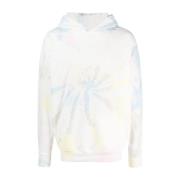 Family First Tie-Dye Logo Patch Hoodie Sweater Multicolor, Herr