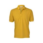 Gran Sasso Tennis Kortärmad Skjorta Yellow, Herr