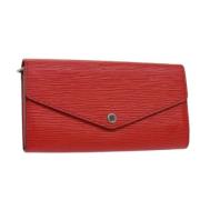 Louis Vuitton Vintage Pre-owned Laeder plnbcker Red, Dam