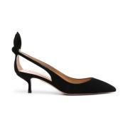 Aquazzura Pumps med rosett och hög klack Black, Dam