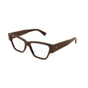 Bottega Veneta Burgundy Oval Solglasögon Bv1288O 003 Brown, Unisex