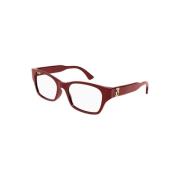 Cartier Stiligt Glasögonbåge Red, Unisex