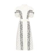 Chloé Bandana Print Midi Skjortklänning White, Dam