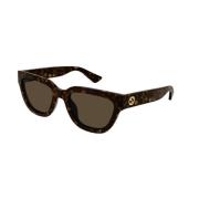 Gucci Brun Havana Solglasögon Gg1578S 002 Brown, Dam