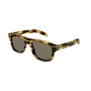 Gucci Stiliga Havana Brun Solglasögon Multicolor, Herr