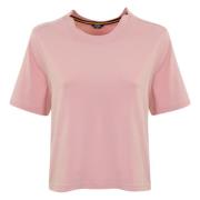 K-Way Bomullst-shirt med Sidslitsar Pink, Dam