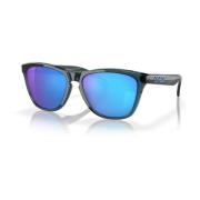 Oakley Frogskins Solglasögon - Unisex Stiligt Design Black, Herr