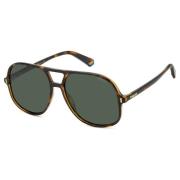 Polaroid Classic Sunglasses in Dark Havana/Green Brown, Unisex