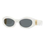 Versace Stiliga solglasögon i blå White, Dam