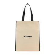 Jil Sander Canvas Shopping Bag Beige, Dam