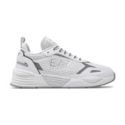 Emporio Armani EA7 Mesh Logo Sneakers - Baskets White, Dam