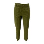 Dondup Militära Chino Byxor Ankellängd Green, Dam