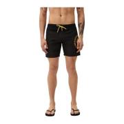 Bikkembergs Färgblock Badshorts Black, Herr