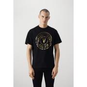 Versace Jeans Couture Tjock Folie Regular Fit Svarta Jeans Black, Herr