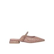 ALMA EN PENA Crystal Flat Shoe Pink, Dam