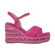 Alma EN Pena Rhinestone Kilklack Sandal Pink, Dam