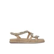 Alma EN Pena Ormrem Platta Sandal Beige, Dam