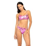 4Giveness Regnbåge Boa Animalier Bikini Top Slip Pink, Dam