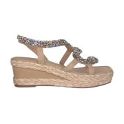 Alma EN Pena Orm Kil Sandal med Smycken Beige, Dam