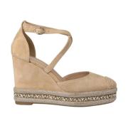 Alma EN Pena Rhinestone Kil Sandal Beige, Dam