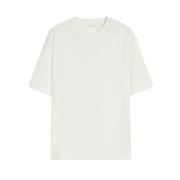 Sportmax Vintage Eremi Effekt Jersey T-shirt White, Dam