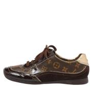 Louis Vuitton Vintage Pre-owned Belagd canvas sneakers Brown, Dam