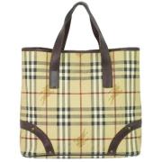 Burberry Vintage Pre-owned Canvas totevskor Beige, Dam