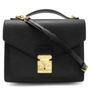 Louis Vuitton Vintage Pre-owned Laeder portfljer Black, Dam