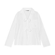 Opéra Sport Bomullsskjorta Asiatisk charm Urban stil White, Dam