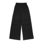 MM6 Maison Margiela Wide-Leg Byxor för Stiliga Evenemang Black, Dam