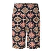 Masai Avslappnad passform Smockad midja shorts Multicolor, Dam