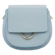 Estro Italienskt Läder Liten Blå Crossbody Väska Er00115065 Blue, Dam