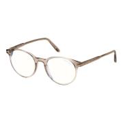 Tom Ford Blue Block Eyewear Frames Beige, Unisex