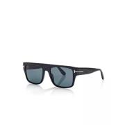 Tom Ford Black Geometric Sunglasses with Monogram Black, Dam