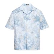 Versace Skjorta med Barocco Sea-print Blue, Herr