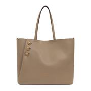 Balmain Embleme shopper väska Green, Dam