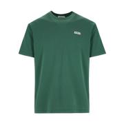Autry Grön T-shirt med U.s.a. flaggdetalj Green, Herr