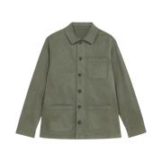 Brooks Brothers Militärkläder Färgad Skjortjacka Green, Herr