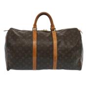 Louis Vuitton Vintage Pre-owned Tyg resvskor Brown, Dam