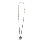 Gucci Vintage Pre-owned Silver halsband Gray, Dam