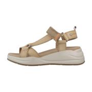 Carmela Snygga Platta Sandaler för Kvinnor Beige, Dam