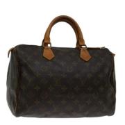 Louis Vuitton Vintage Pre-owned Canvas handvskor Brown, Dam