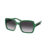 Chanel Grön Ram Grå Gradientglasögon Green, Unisex